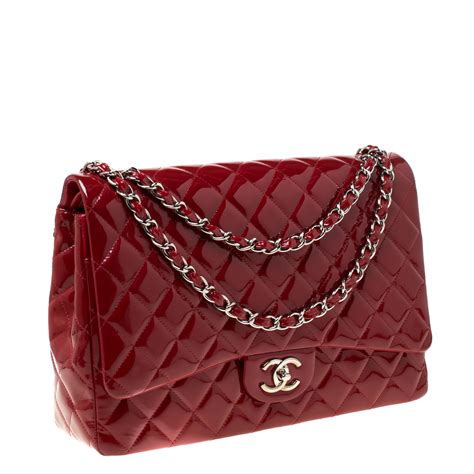 chanel red leather bag|chanel bag leather types.